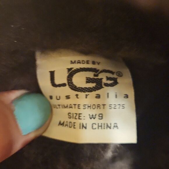 Ugg Classic Short Dark Brown Suede & Shearling Boots "Sundance II" Size 9 - Picture 8 of 11